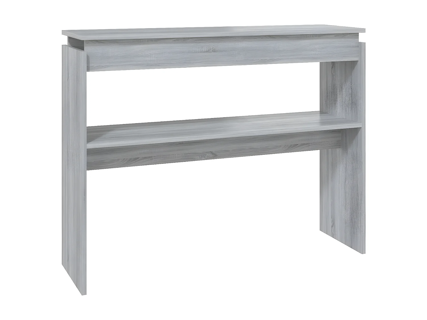 Mesa consola madera contrachapada gris Sonoma 102x30x80 cm ES774064