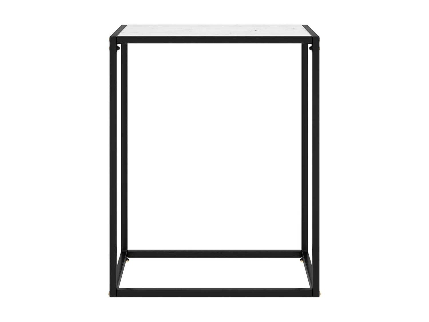 Table console Blanc 60x35x75 cm Verre trempé GHR50860