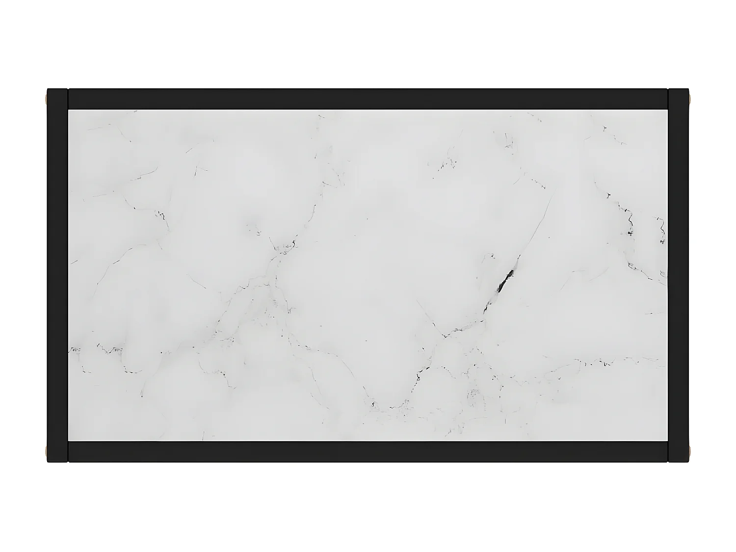 Table console Blanc 60x35x75 cm Verre trempé GHR50860