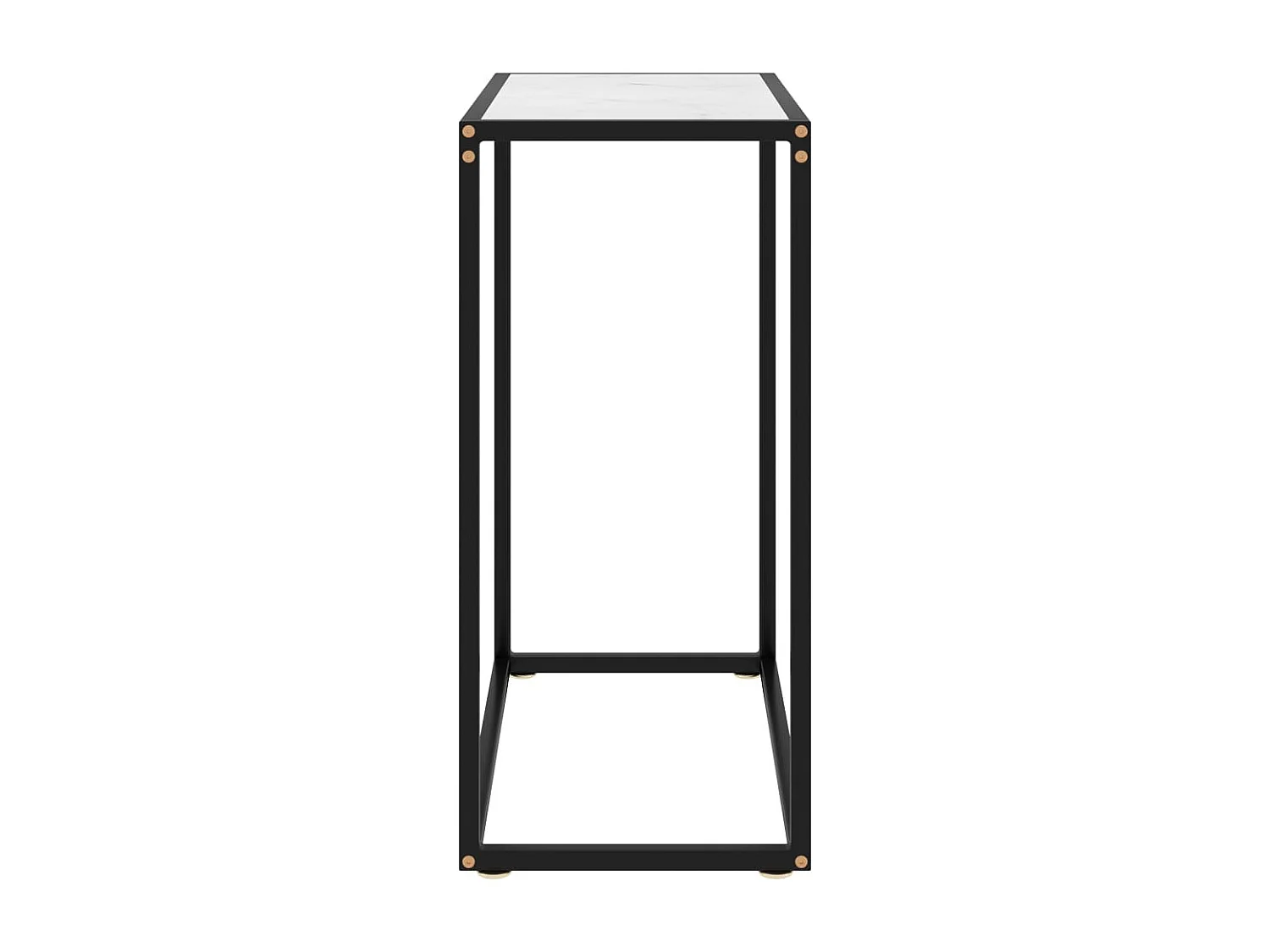 Table console Blanc 60x35x75 cm Verre trempé GHR50860