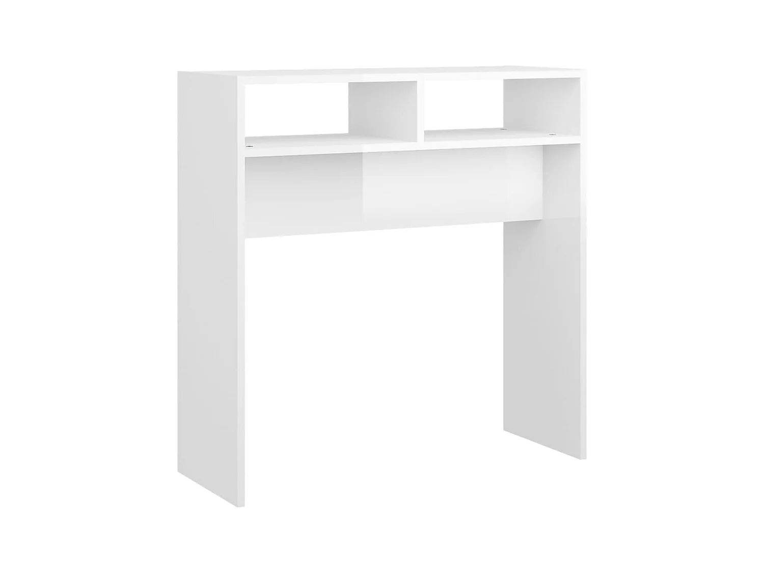Konsolentisch,Flurtisch Hochglanz-Weiß 78x30x80 cm Holzwerkstoff -gkd778371