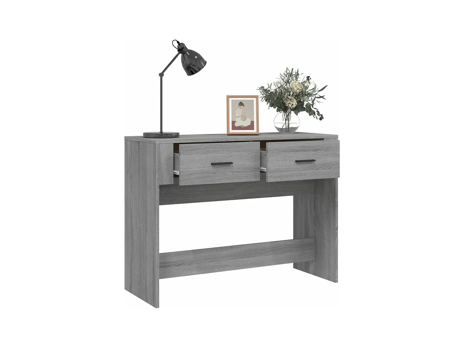 Konsolentisch,Flurtisch Grau Sonoma 100x39x75 cm Holzwerkstoff -gkd130887