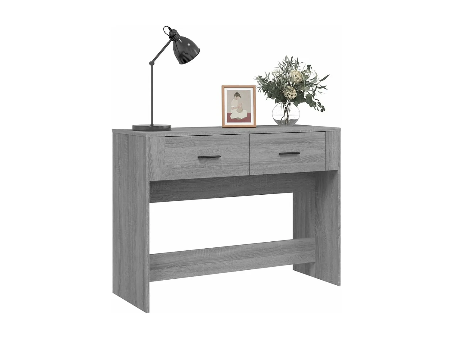 Table console Sonoma gris 100x39x75 cm Bois d'ingénierie GHR14366