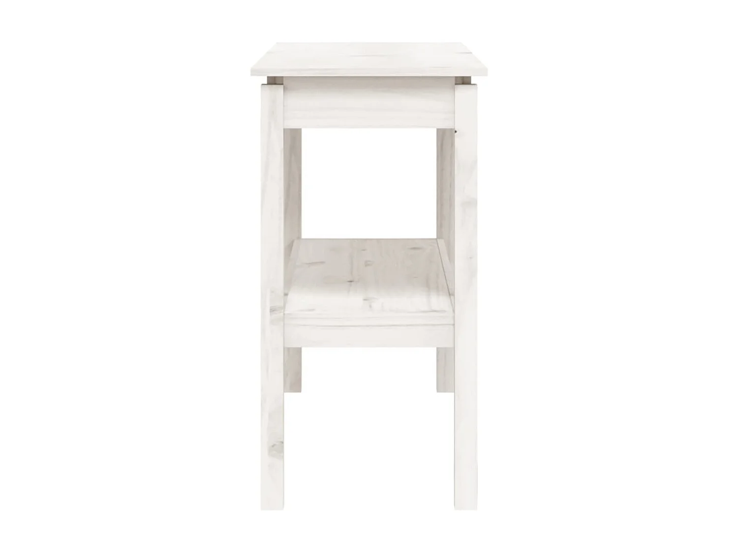 Table console Blanc 110x40x75 cm Bois de pin solide GHR28720