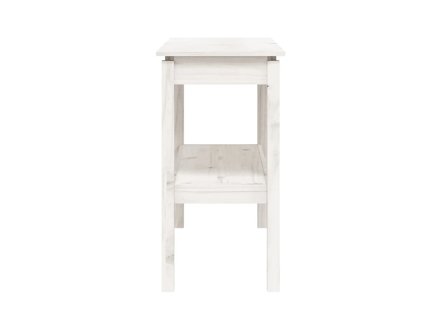 Konsolentisch,Flurtisch Weiß 110x40x75 cm Massivholz Kiefer -gkd756015