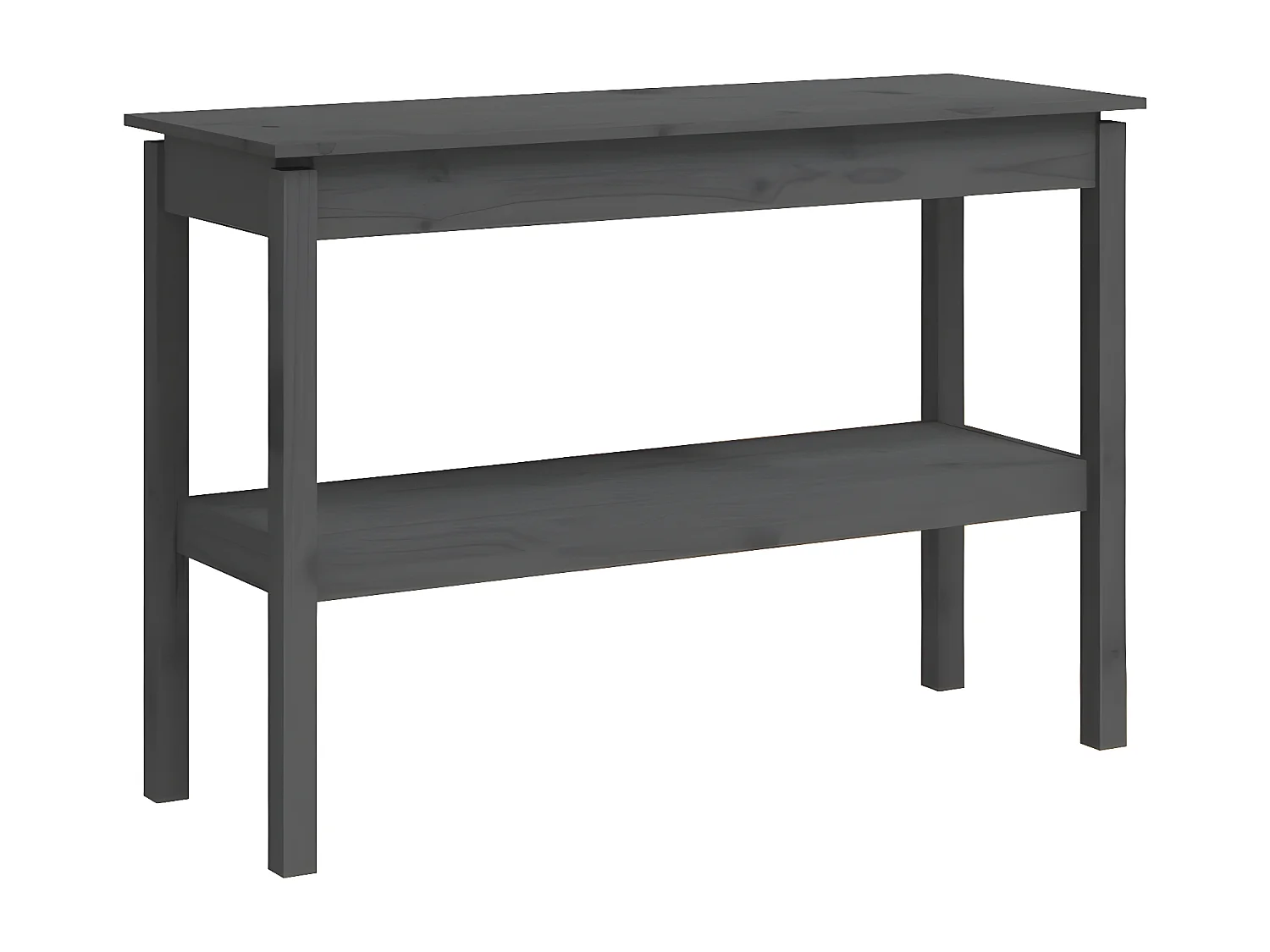 Table console Gris 110x40x75 cm Bois de pin solide GHR79203