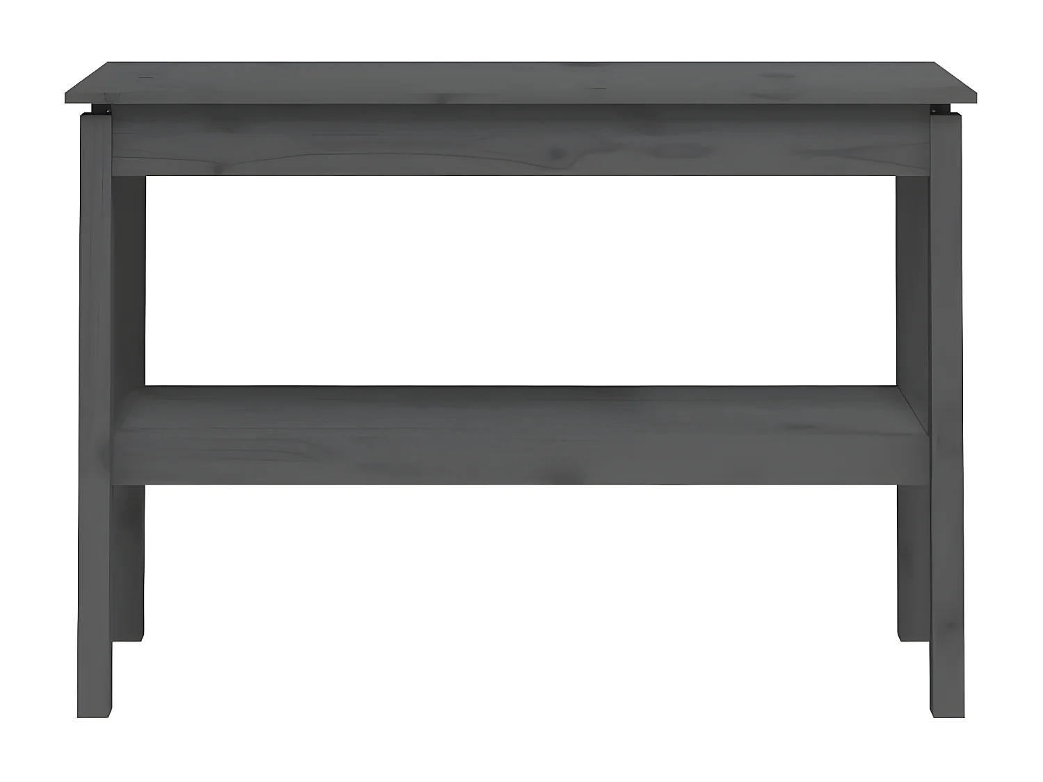 Table console Gris 110x40x75 cm Bois de pin solide GHR79203