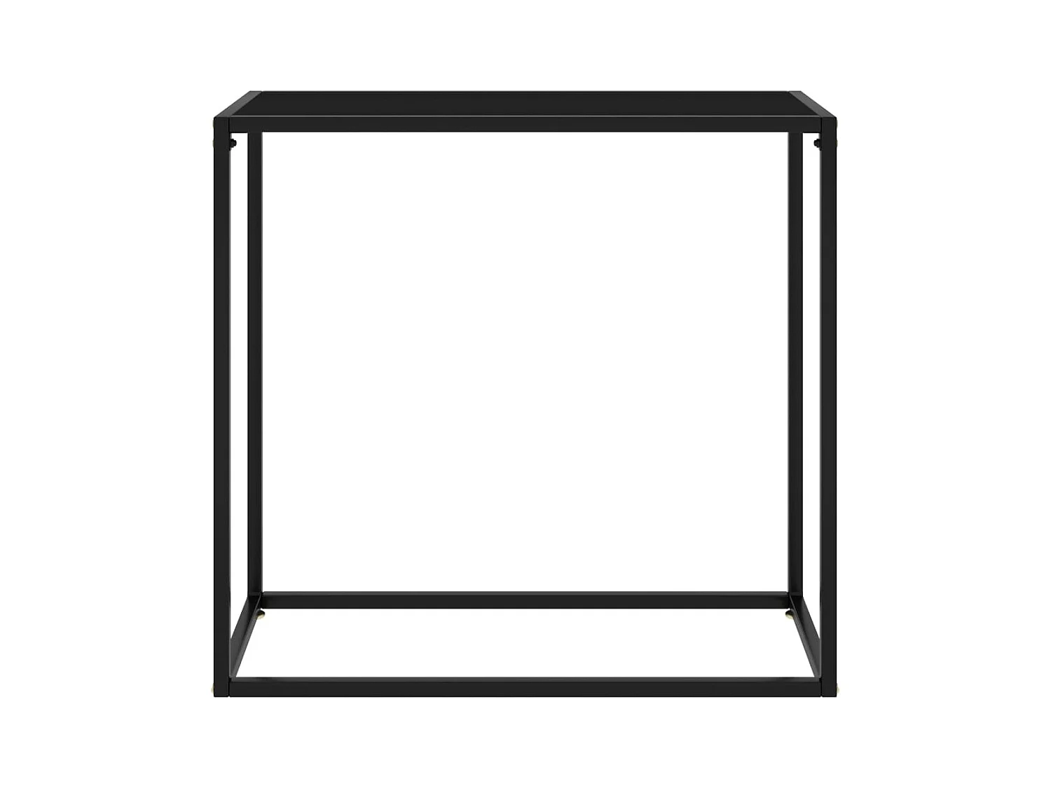 Konsolentisch,Flurtisch Schwarz 80x35x75 cm Hartglas -gkd454354