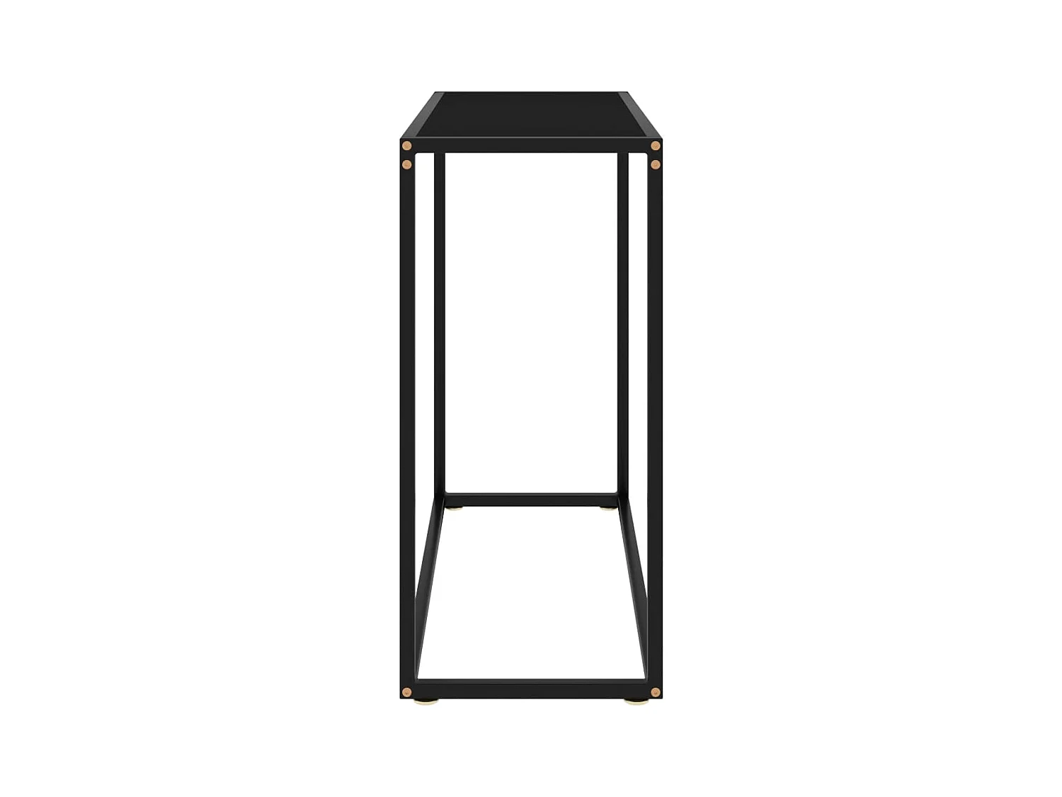 Konsolentisch,Flurtisch Schwarz 80x35x75 cm Hartglas -gkd454354