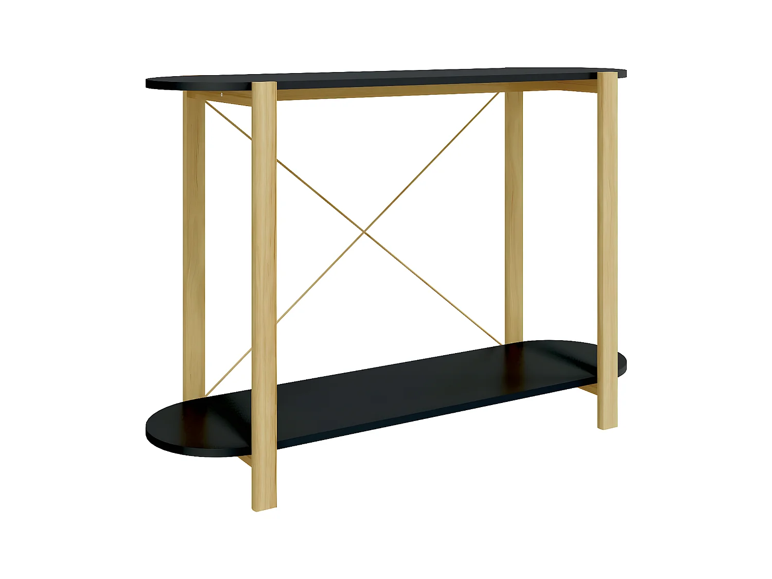 Konsolentisch,Flurtisch Schwarz 110x38x75 cm Holzwerkstoff -gkd909775