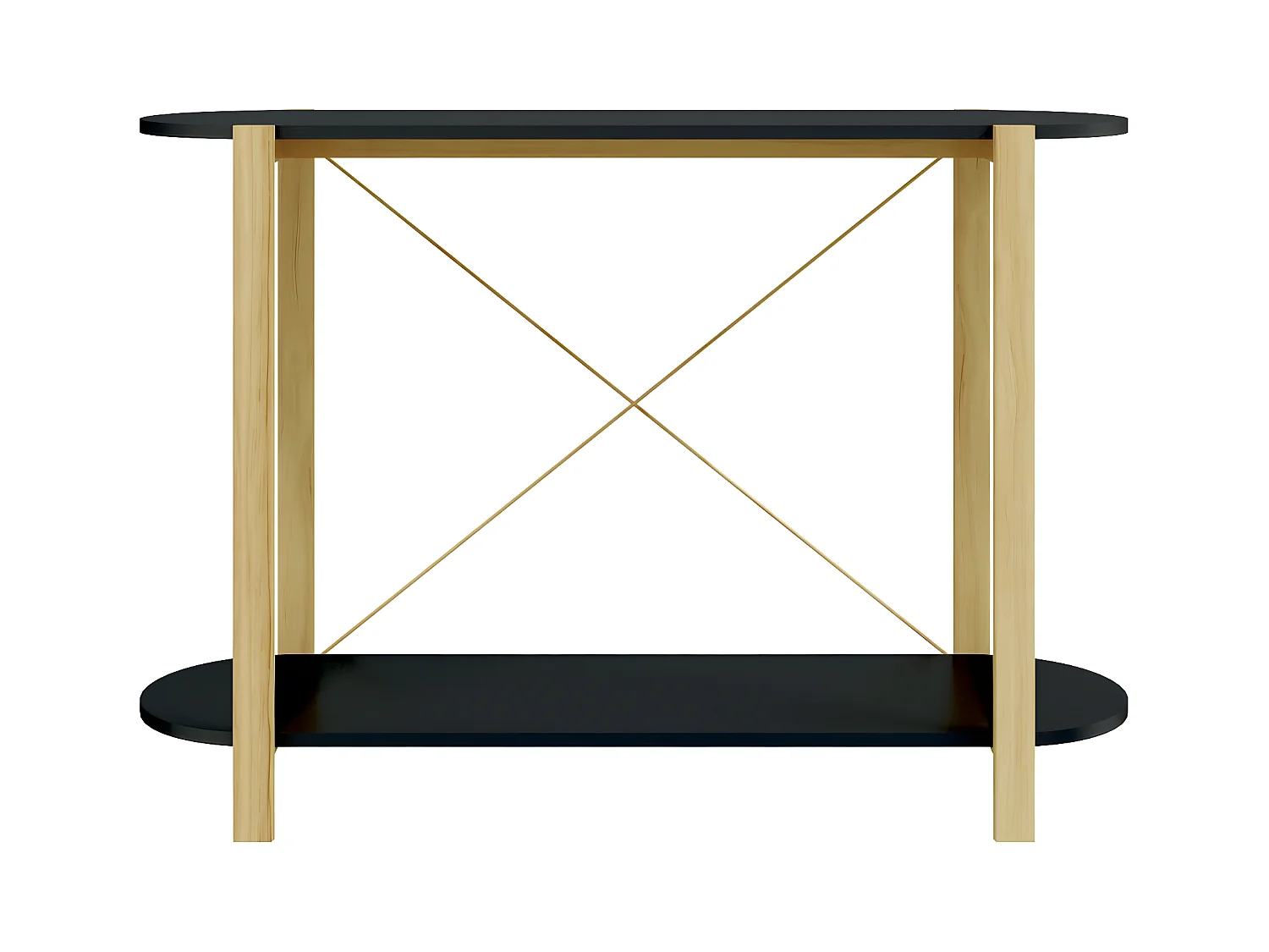 Konsolentisch,Flurtisch Schwarz 110x38x75 cm Holzwerkstoff -gkd909775