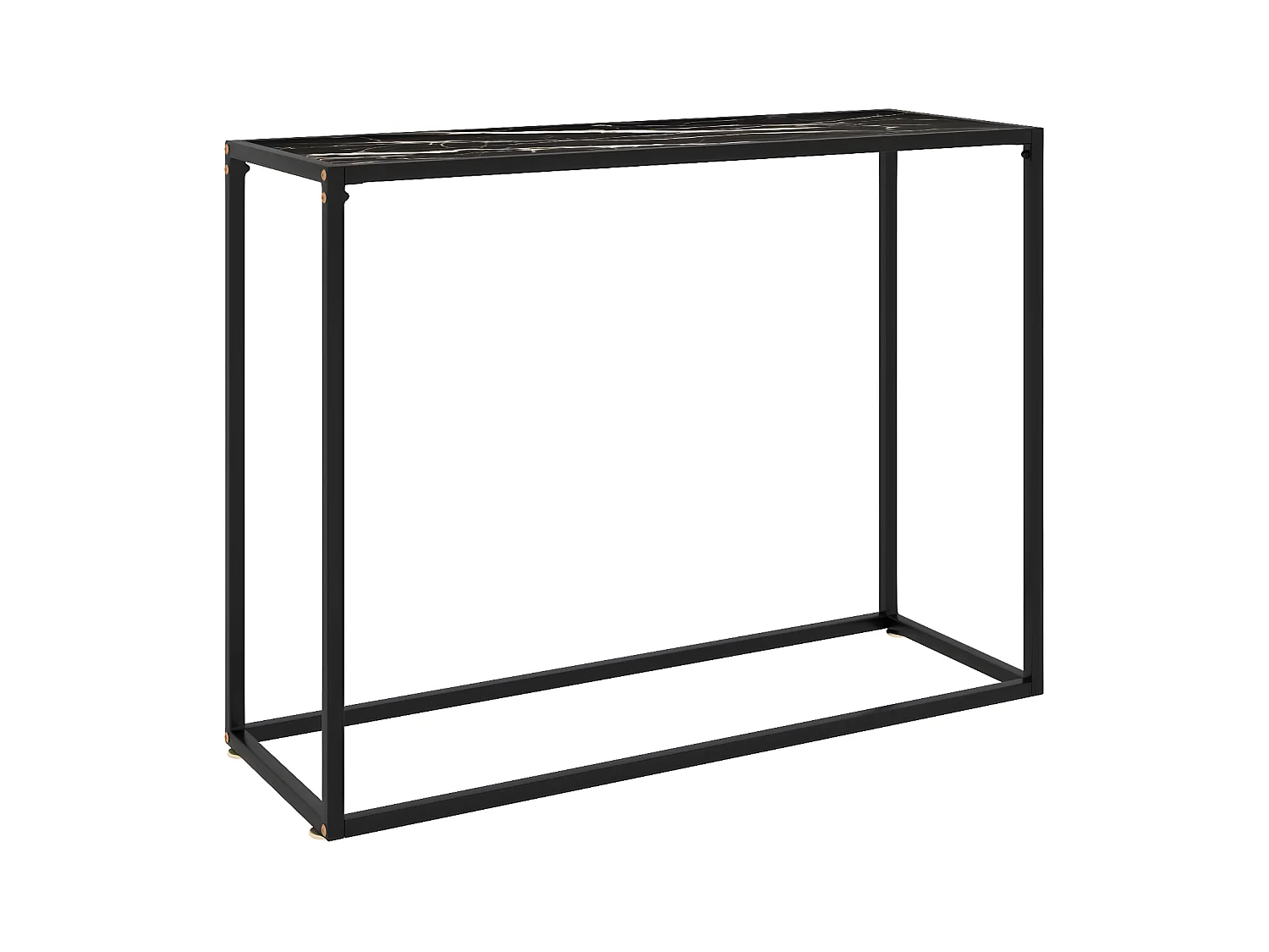 Table console Noir 100x35x75 cm Verre trempé GHR76293