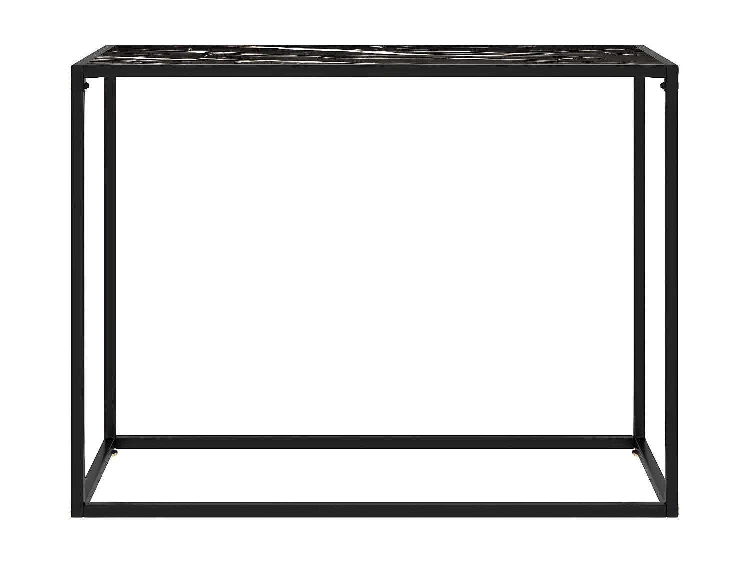 Wandtafel 100x35x75 cm gehard glas zwart NL758569