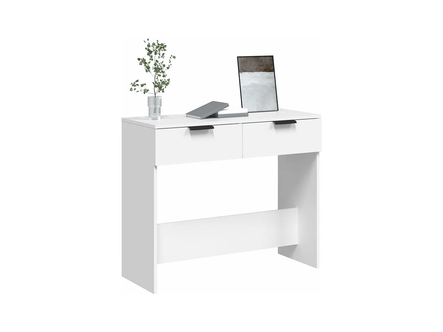 Konsolentisch,Flurtisch Weiß 90x36x75 cm Holzwerkstoff -gkd564564