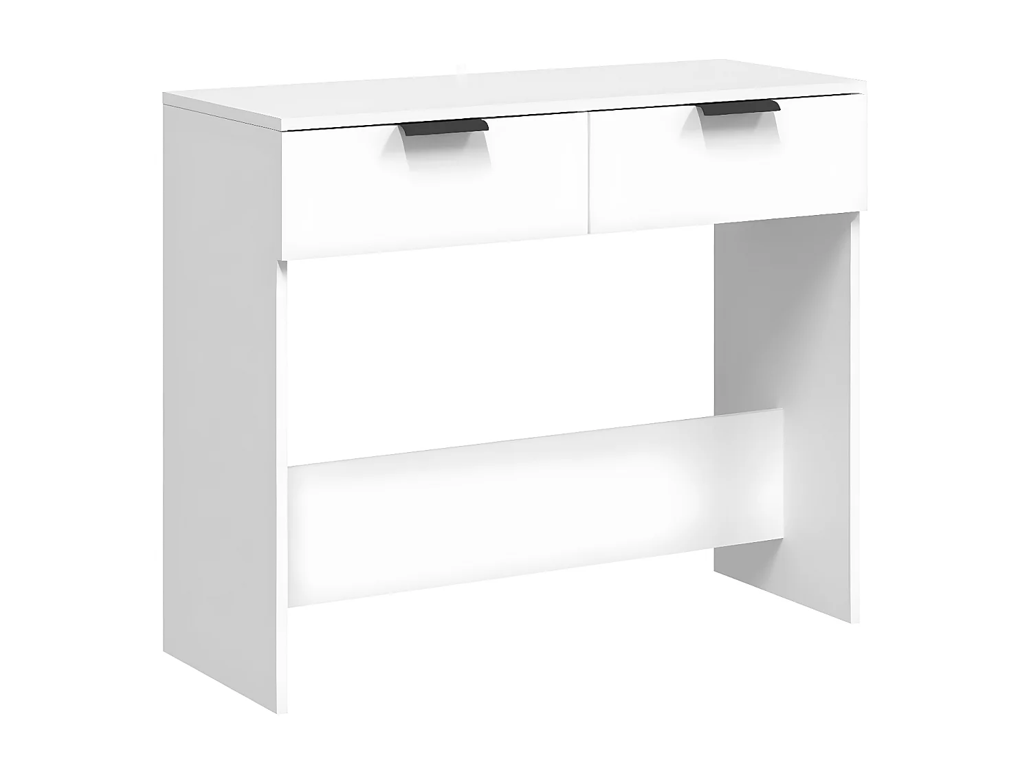 Mesa consola de madera contrachapada blanco 90x36x75 cm ES742555