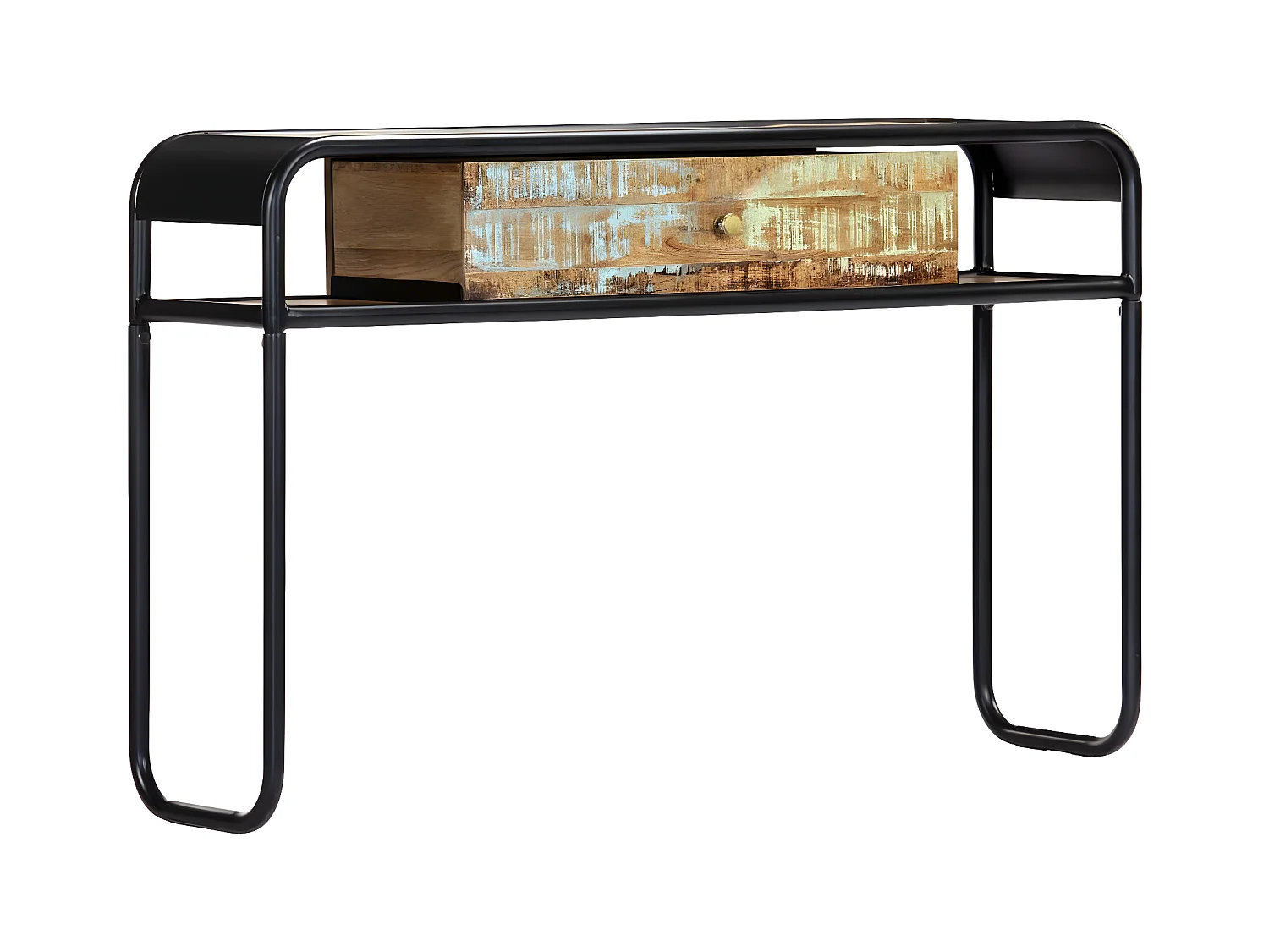 Konsolentisch,Flurtisch 118x30x75 cm Altholz Massiv -gkd254618