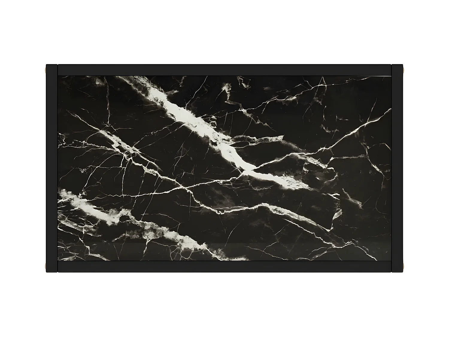 Konsolentisch,Flurtisch Schwarz 60x35x75 cm Hartglas -gkd789892