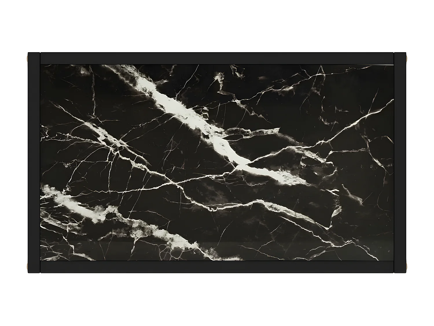 Konsolentisch,Flurtisch Schwarz 60x35x75 cm Hartglas -gkd789892