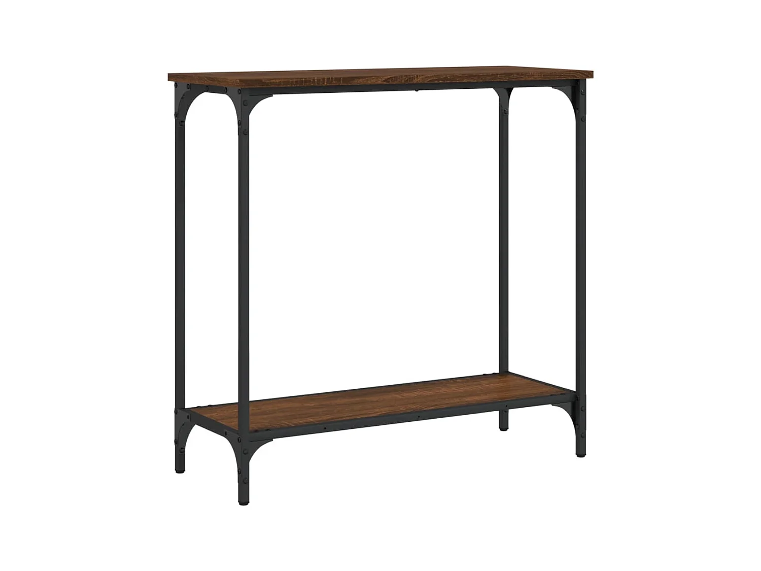 Konsolentisch,Flurtisch Braun Eichen-Optik 75x30,5x75 cm Holzwerkstoff -gkd45073