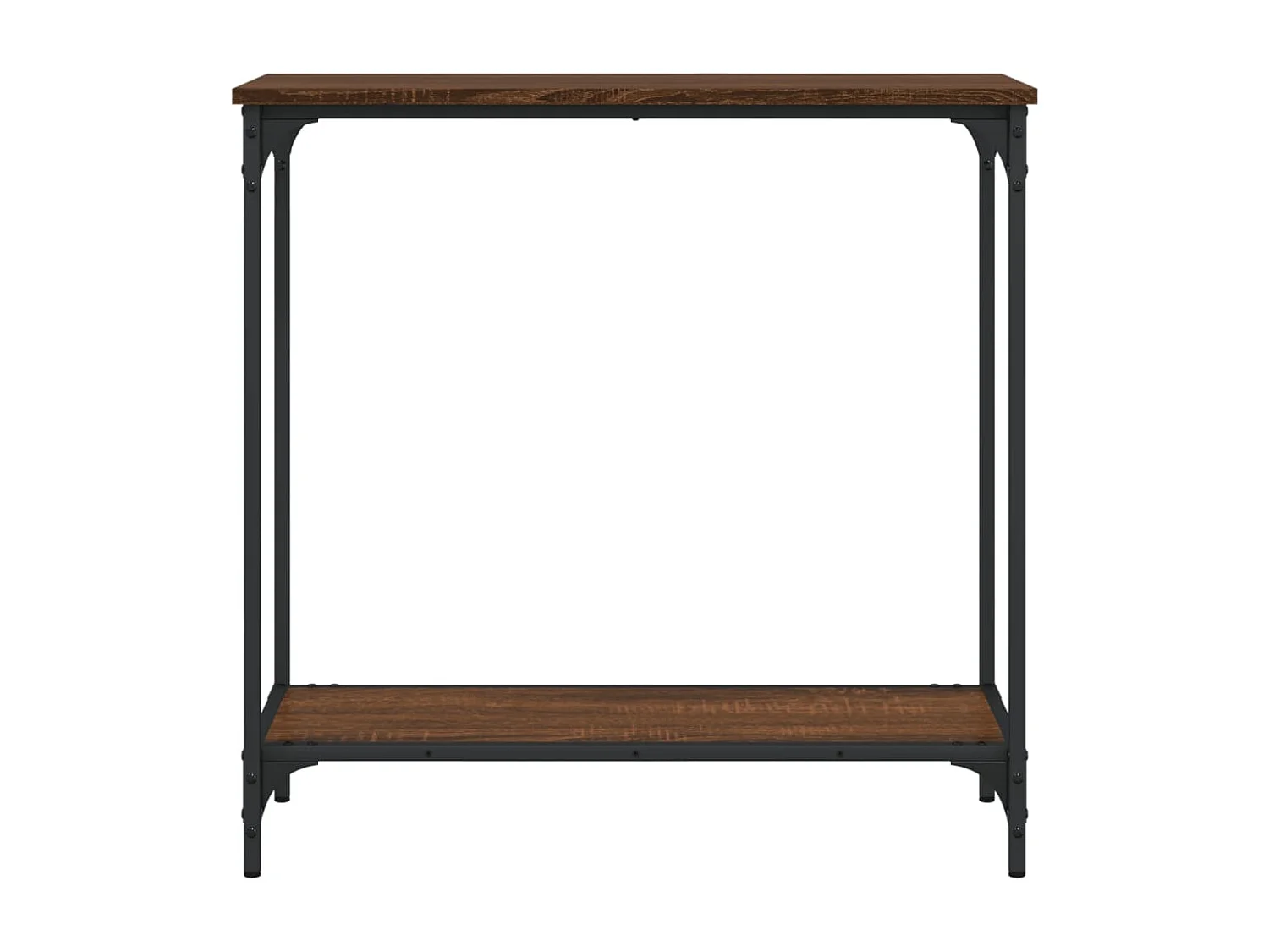 Table console chêne marron 75x30,5x75 cm bois d'ingénierie GHR67205