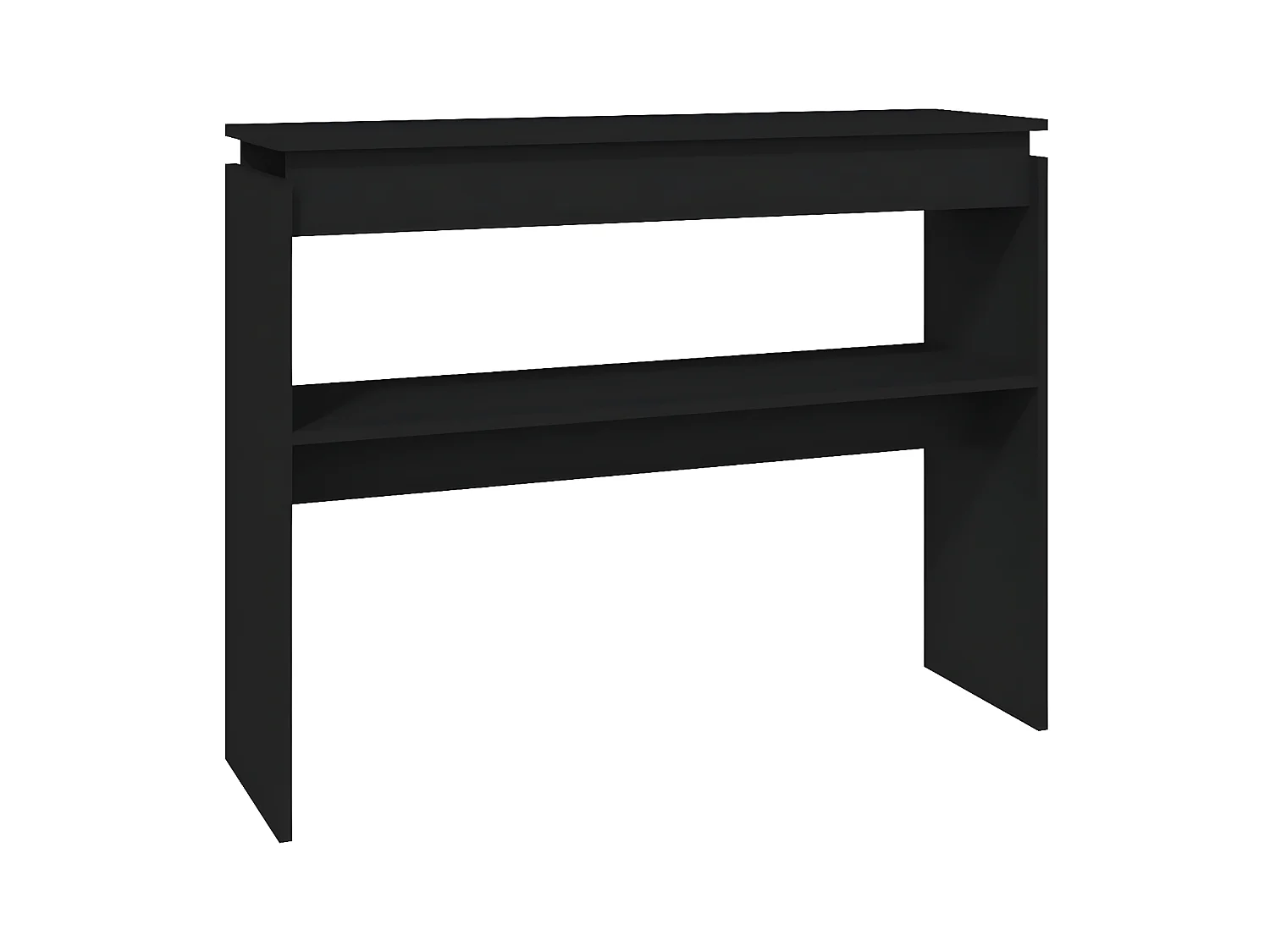 Konsolentisch,Flurtisch Schwarz 102x30x80 cm Holzwerkstoff -gkd931991