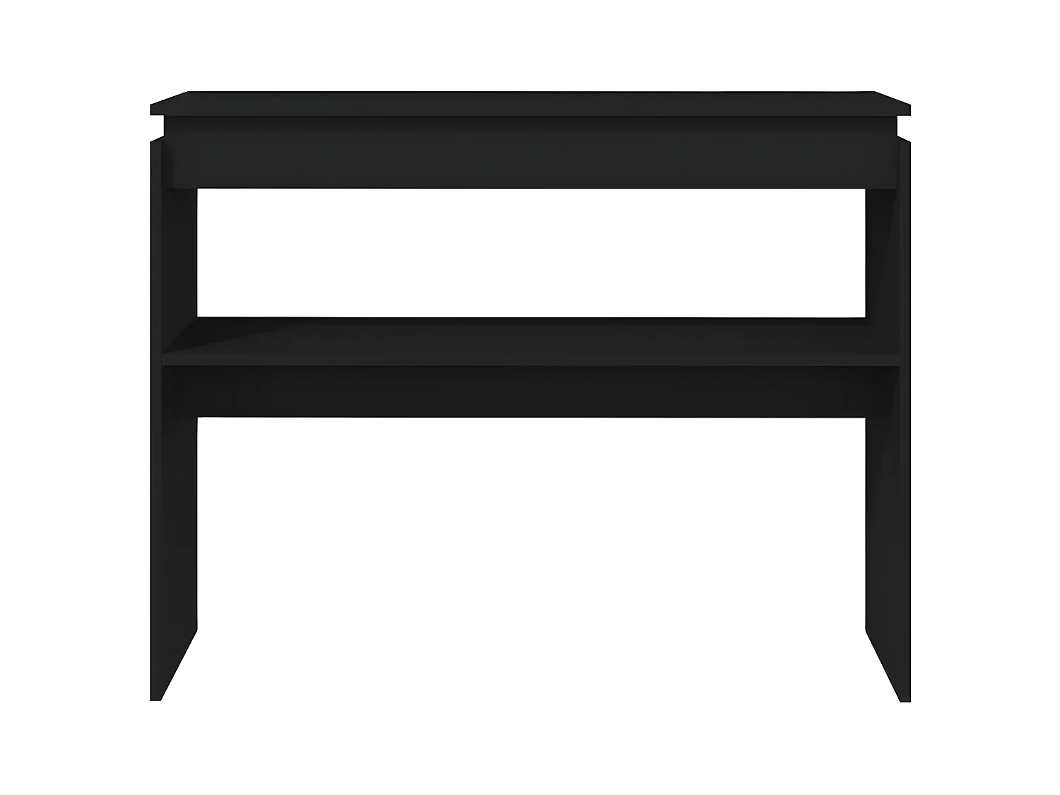 Konsolentisch,Flurtisch Schwarz 102x30x80 cm Holzwerkstoff -gkd931991