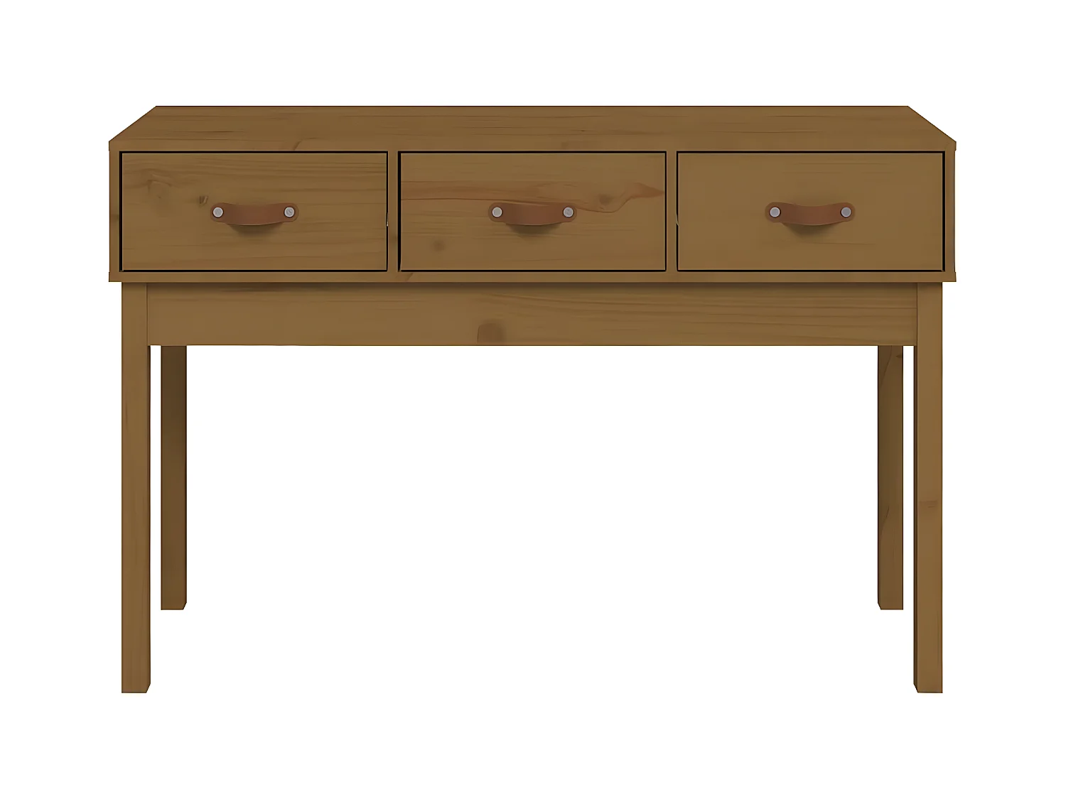 Wandtafel 114x40x75 cm massief grenenhout honingbruin NL988365