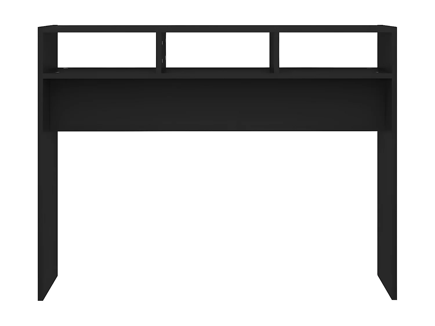 Konsolentisch,Flurtisch Schwarz 105x30x80 cm Holzwerkstoff -gkd742214