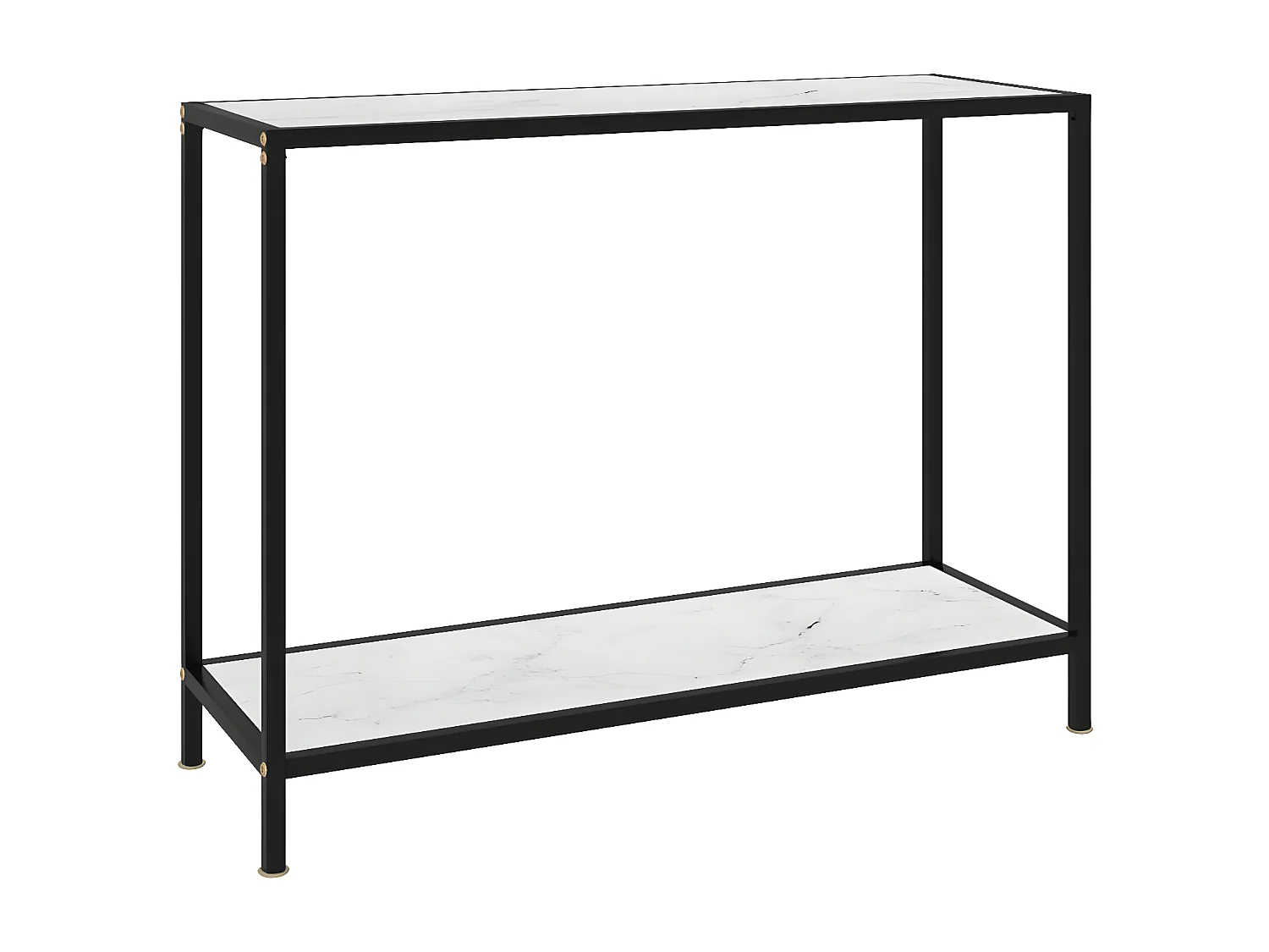 Table console Blanc 100x35x75 cm Verre trempé GHR11177