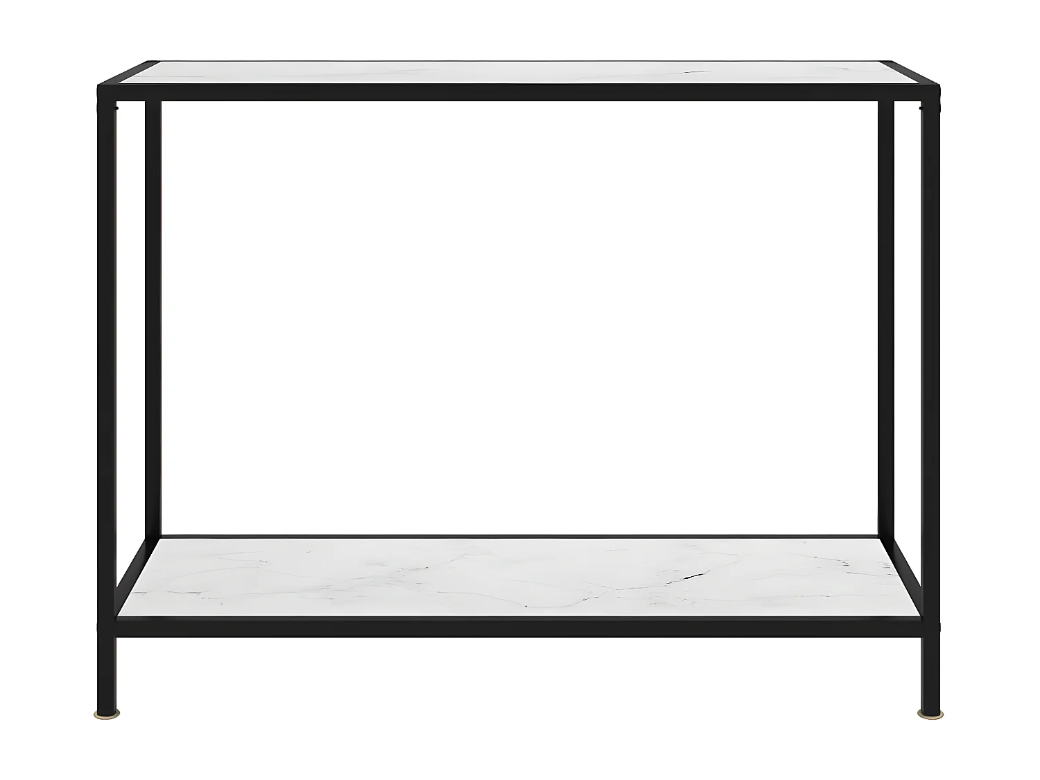 Table console Blanc 100x35x75 cm Verre trempé GHR11177