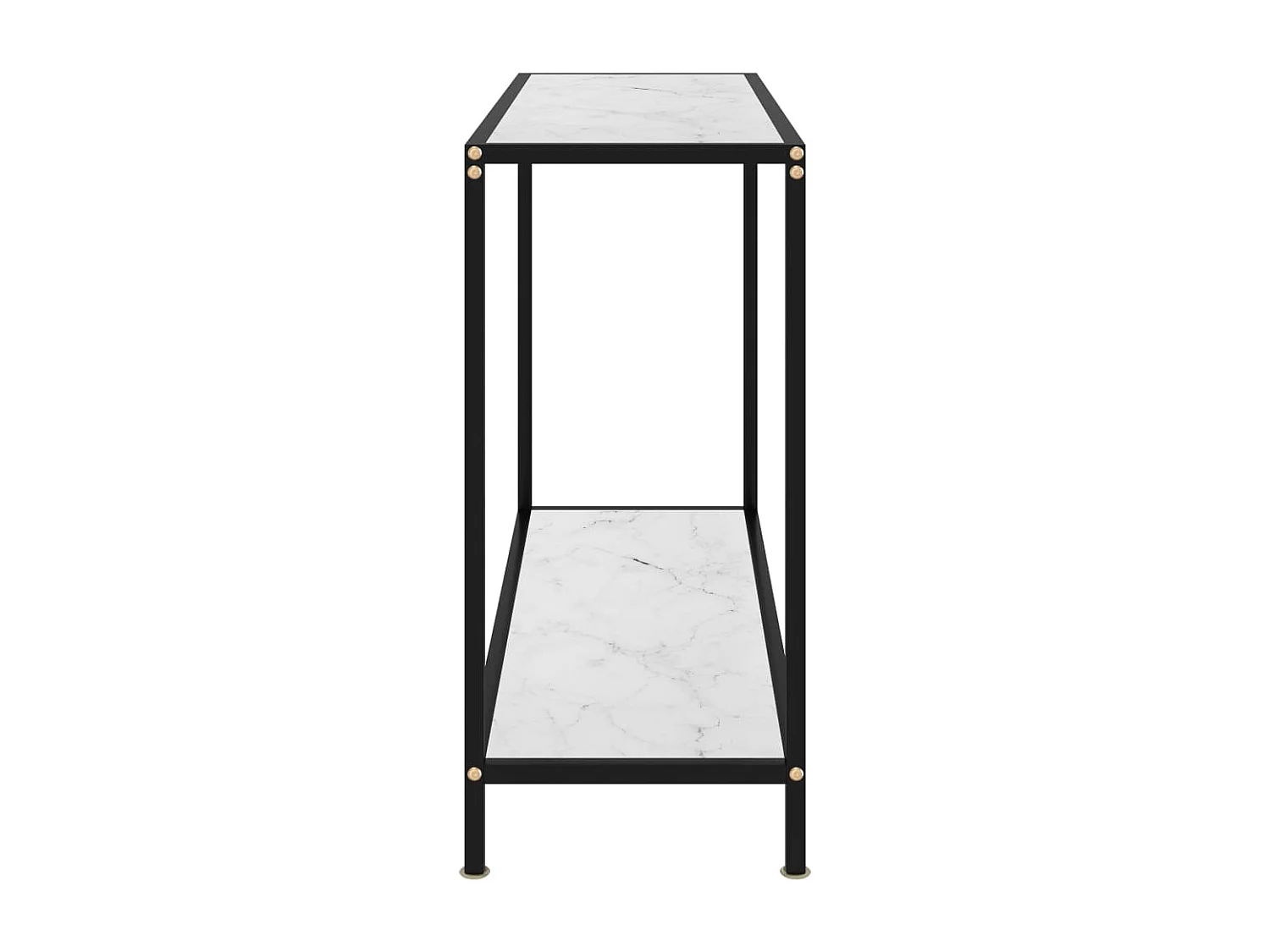 Table console Blanc 100x35x75 cm Verre trempé GHR11177