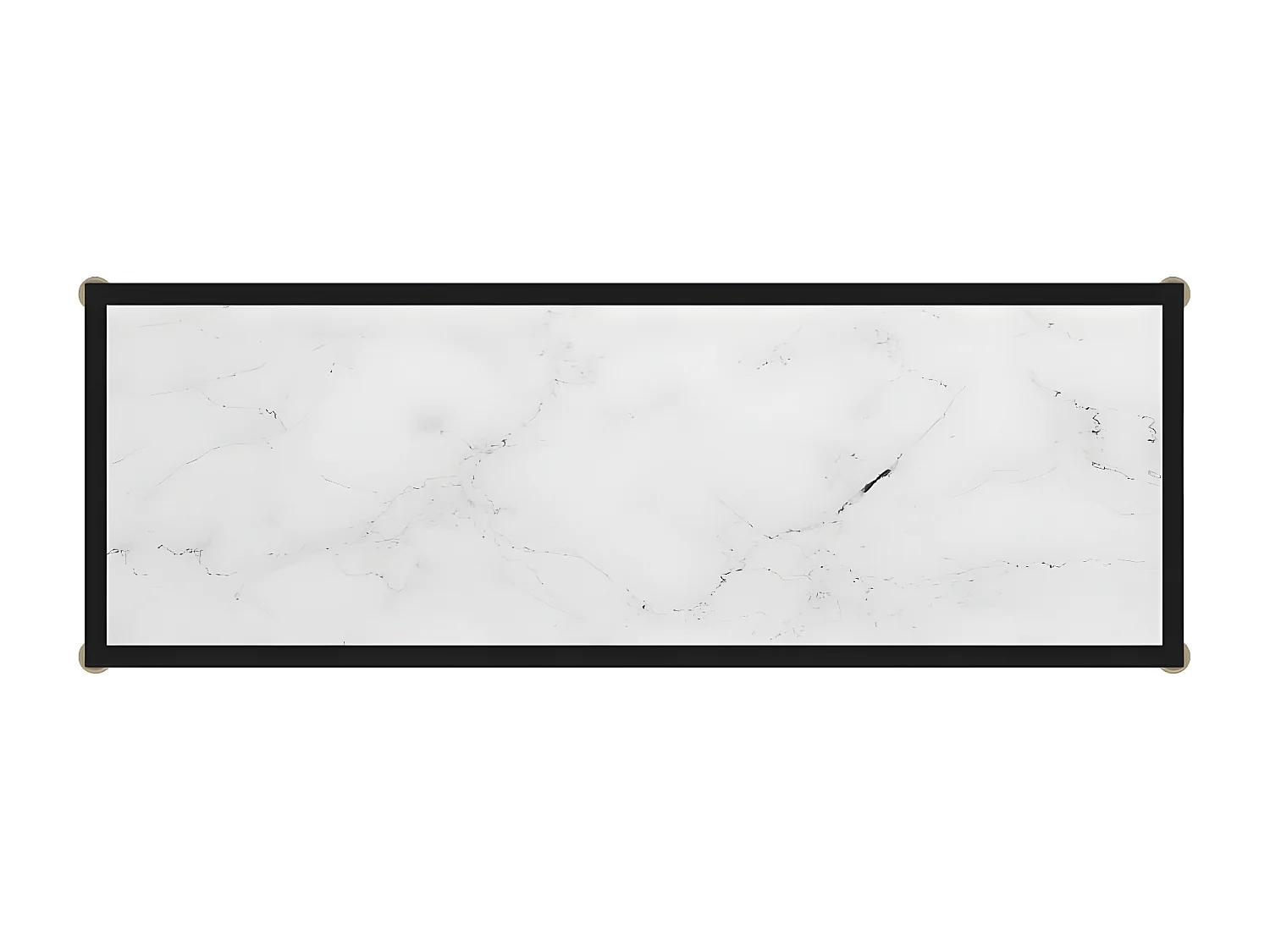 Table console Blanc 100x35x75 cm Verre trempé GHR11177