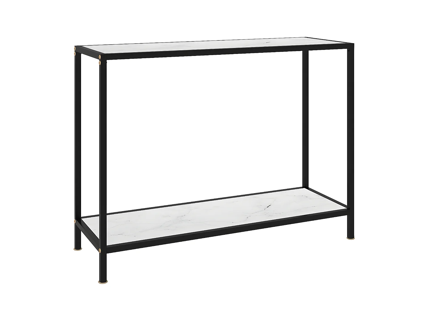 Table console Blanc 100x35x75 cm Verre trempé GHR11177