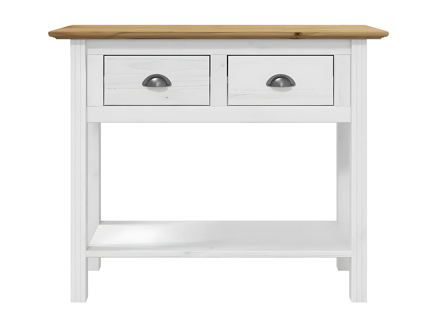 Table console BODO marron 90x34,5x73 cm bois de pin massif GHR90904