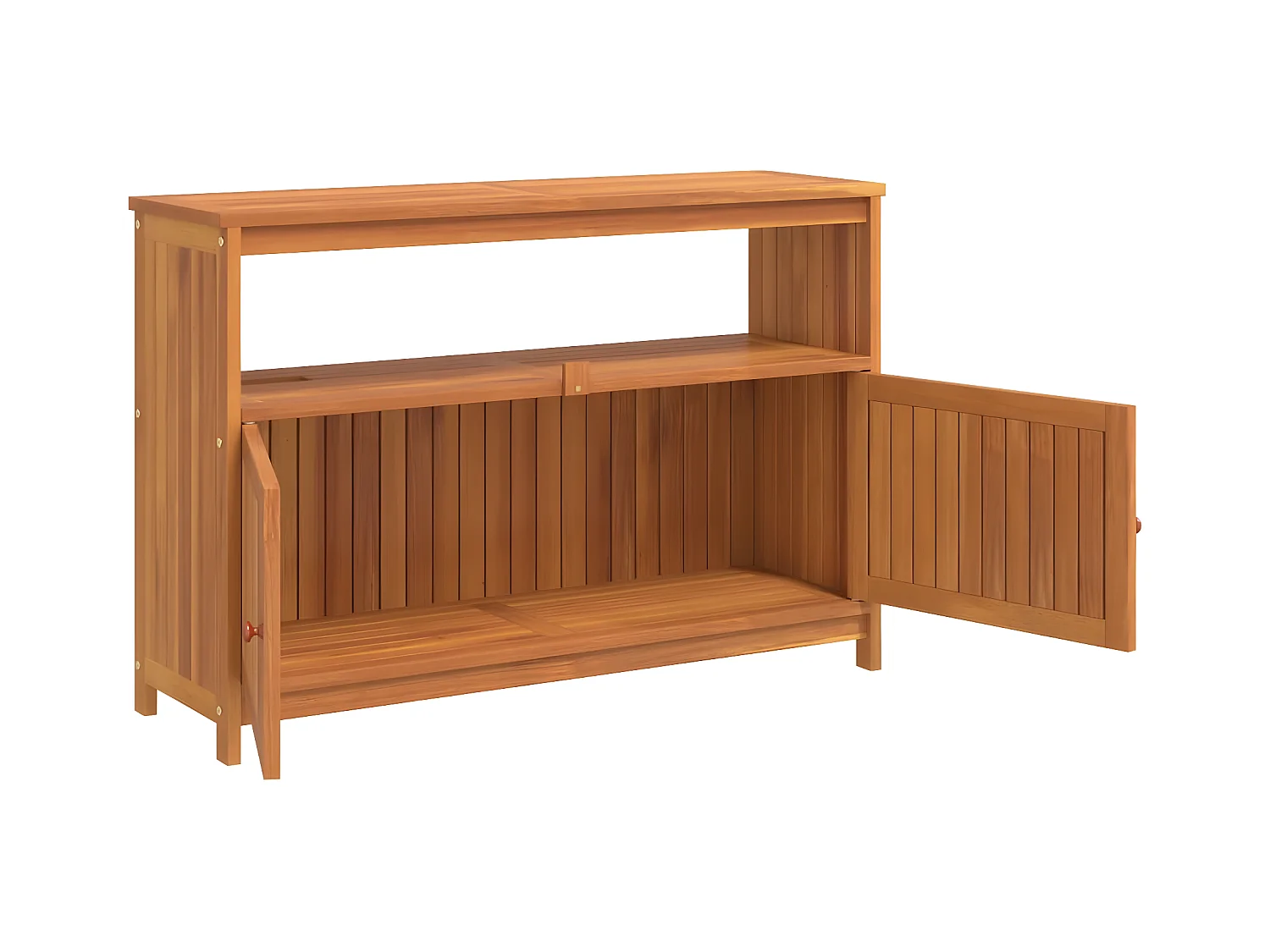 Tuinwandtafel 110x35x75 cm massief acaciahout NL760874