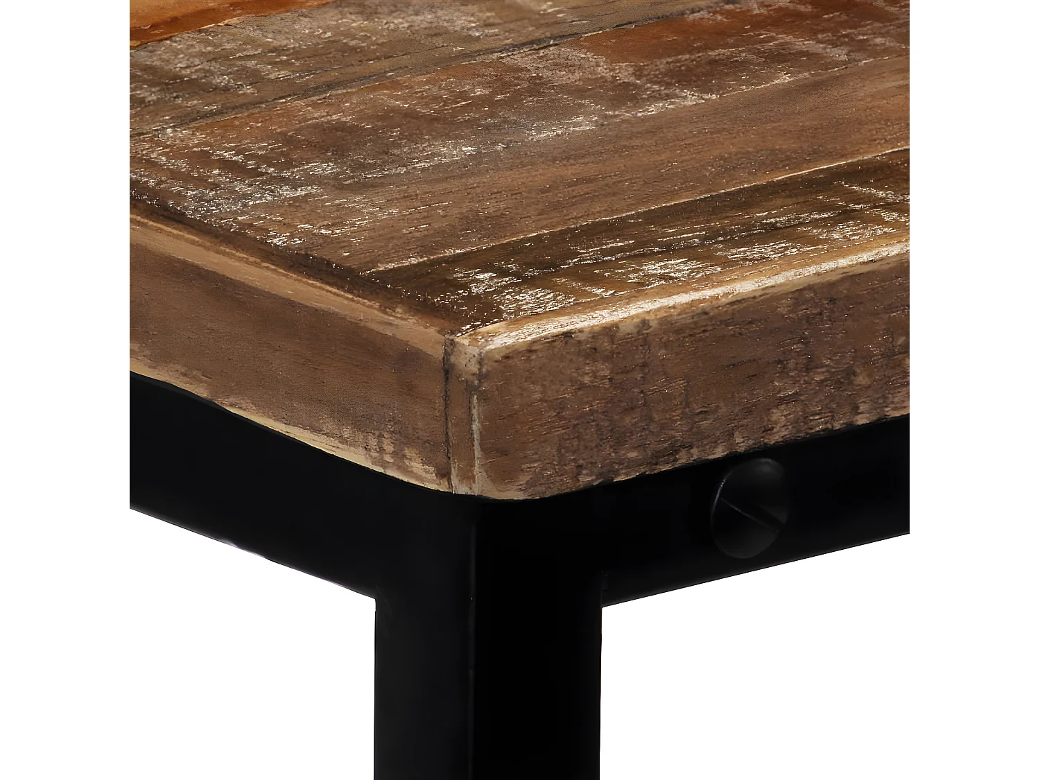 Wandtafel 90x30x76 cm massief gerecycled teakhout NL840846