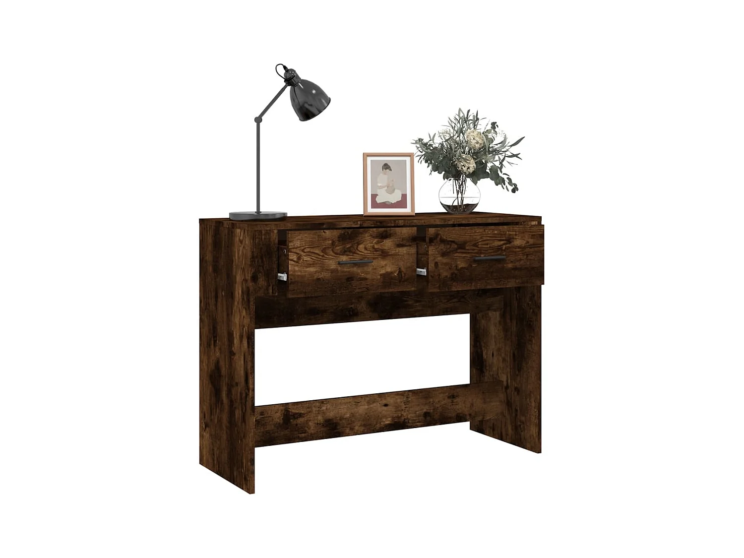 Konsolentisch,Flurtisch Räuchereiche 100x39x75 cm Holzwerkstoff -gkd290707