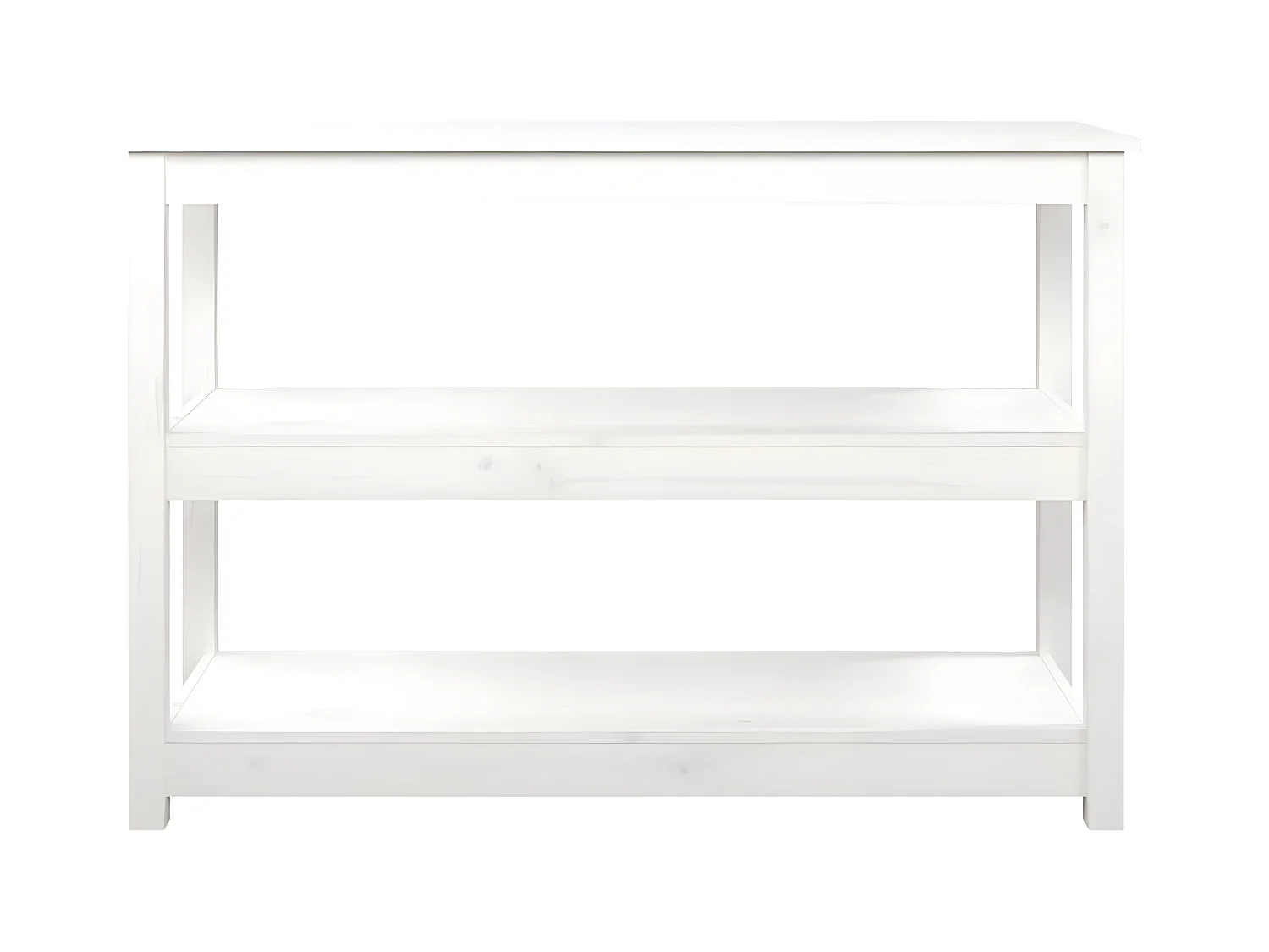 Konsolentisch,Flurtisch Weiß 110x40x74 cm Massivholz Kiefer -gkd207619