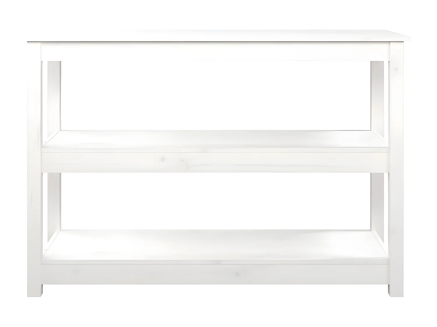 Table console Blanc 110x40x74 cm Bois massif de pin GHR78689