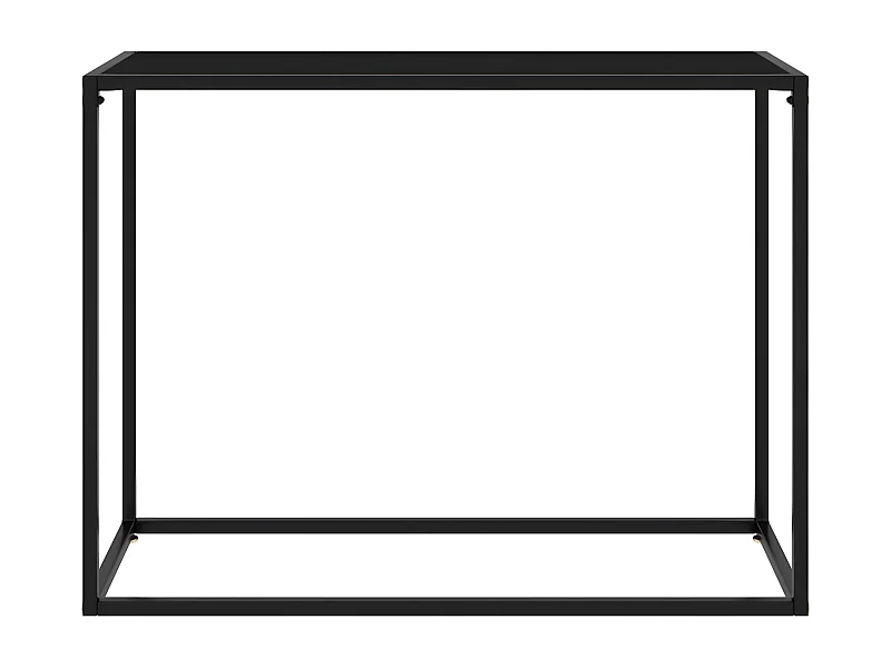 Table console Noir 100x35x75 cm Verre trempé GHR52717
