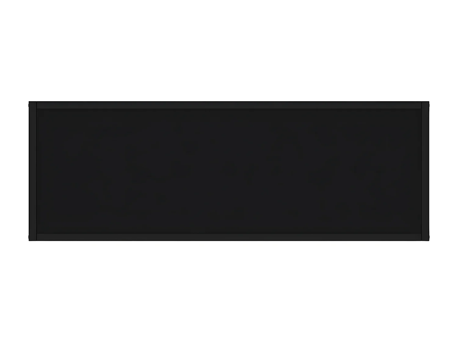 Mesa consola 100x35x75 cm vidro temperado preto PT424955