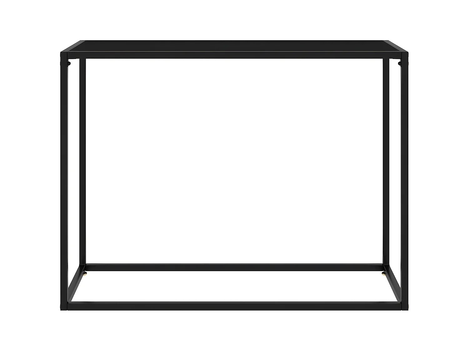 Table console Noir 100x35x75 cm Verre trempé GHR52717