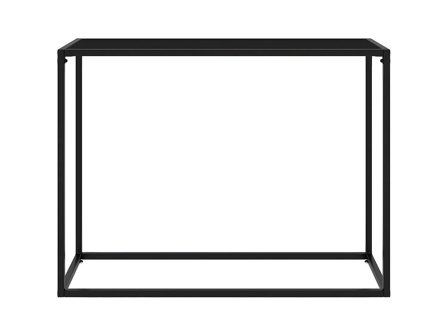 Konsolentisch,Flurtisch Schwarz 100x35x75 cm Hartglas -gkd319632