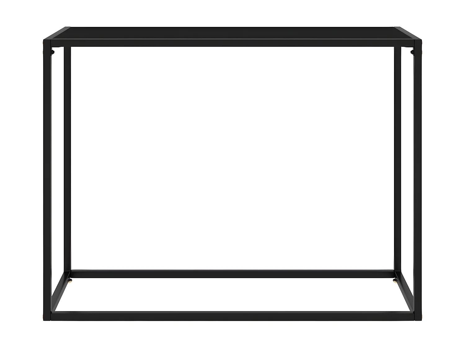 Konsolentisch,Flurtisch Schwarz 100x35x75 cm Hartglas -gkd319632