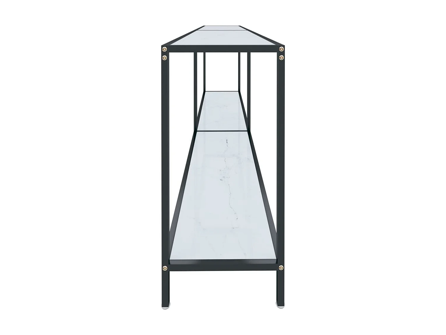 Wandtafel 220x35x75,5 cm gehard glas wit NL950405