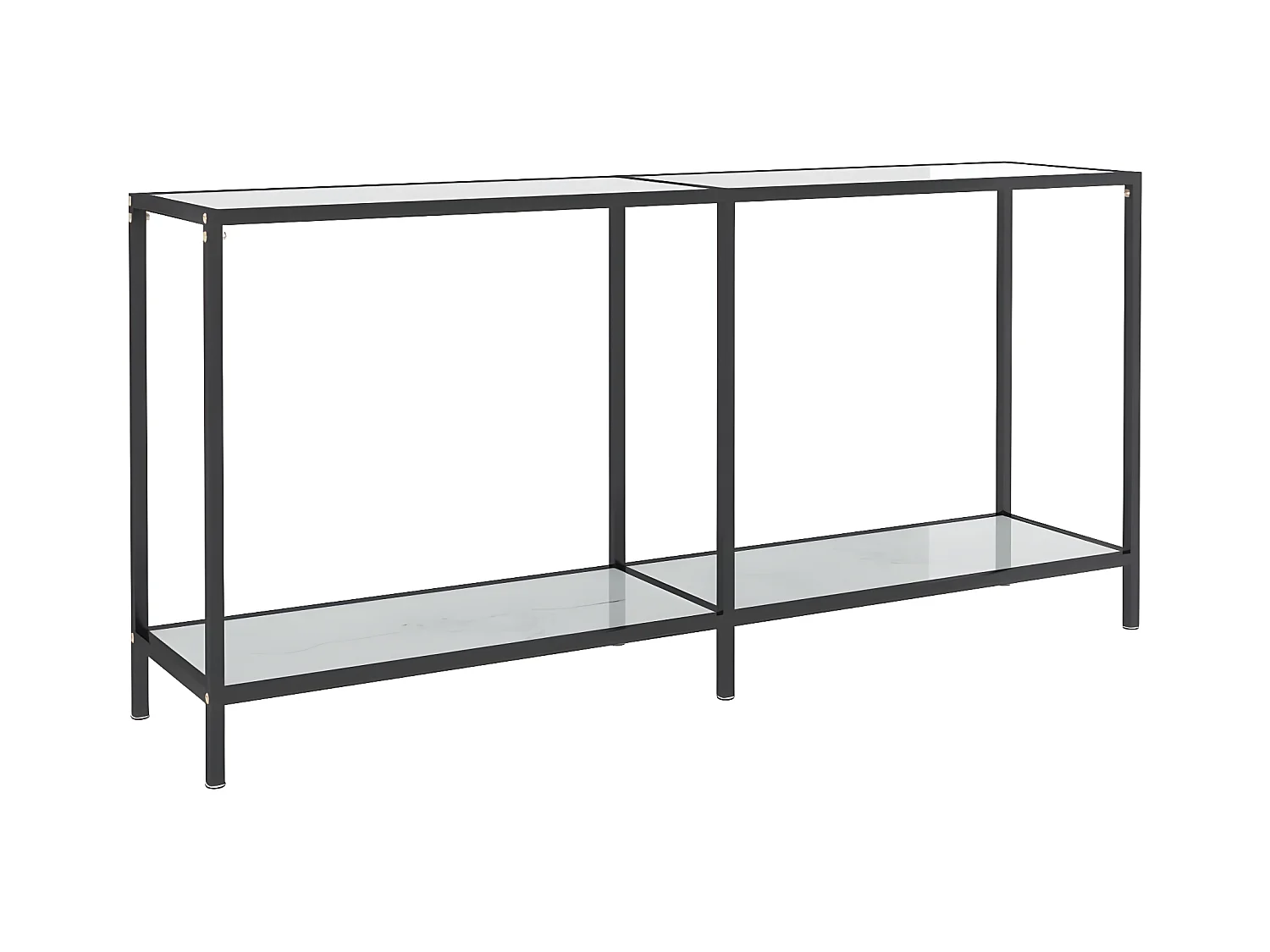 Konsolentisch,Flurtisch Weiß 160x35x75,5 cm cm Hartglas -gkd498533