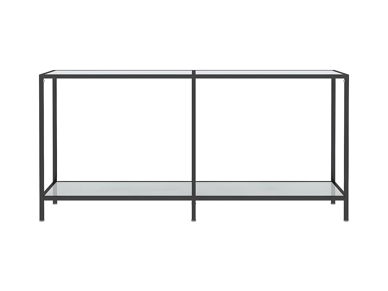 Konsolentisch,Flurtisch Weiß 160x35x75,5 cm cm Hartglas -gkd498533