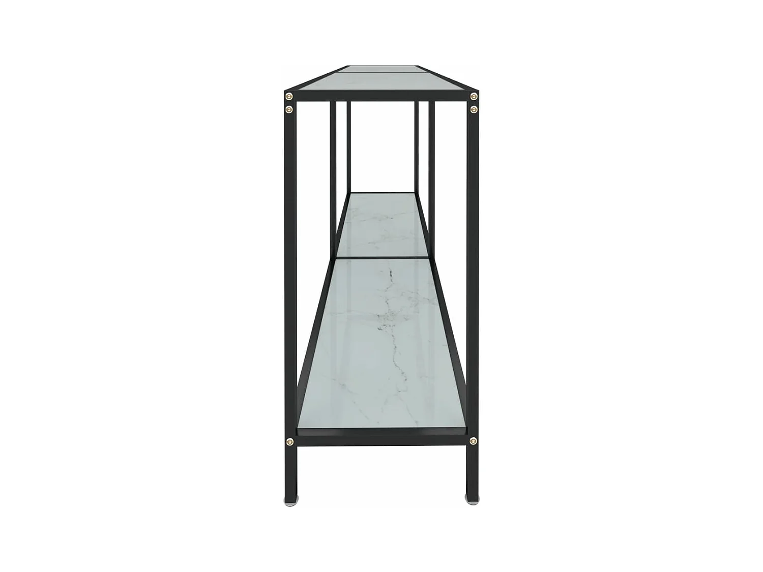 Konsolentisch,Flurtisch Weiß 160x35x75,5 cm cm Hartglas -gkd498533