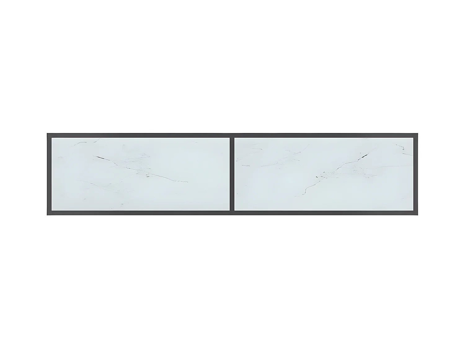 Konsolentisch,Flurtisch Weiß 160x35x75,5 cm cm Hartglas -gkd498533