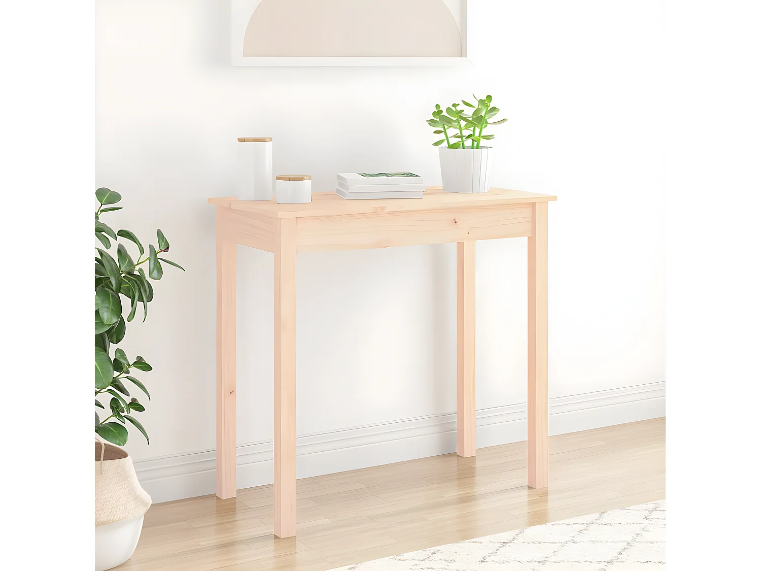 Wandtafel 80x40x75 cm massief grenenhout NL961943